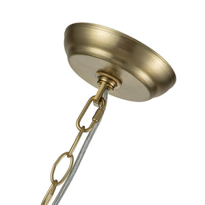 LightFixturesUSA-Brass Cluster Ribbed Glass Globe Bubble Chandelier-Chandelier-3-Lt-Nickel