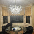Load image into Gallery viewer, LightFixturesUSA-Brass Cluster Sculpture Texture Glass Globe Bubble Chandelier-Chandelier-Brass-3-Lt (Pre-Order)