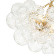 Load image into Gallery viewer, LightFixturesUSA-Brass Cluster Sculpture Texture Glass Globe Bubble Chandelier-Chandelier-Brass-8-Lt (Pre-Order)
