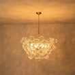 Load image into Gallery viewer, LightFixturesUSA-Brass Cluster Sculpture Texture Glass Globe Bubble Chandelier-Chandelier-Brass-8-Lt (Pre-Order)