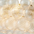 Load image into Gallery viewer, LightFixturesUSA-Brass Halo Ribbed Glass Globe Bubble Ring Chandelier-Chandelier-12-Lt-