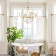 Load image into Gallery viewer, LightFixturesUSA-Chic Antique Crystal Floral Chandelier-Chandelier--