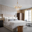 Load image into Gallery viewer, LightFixturesUSA-Chic Brass Crystal Floral Chandelier-Chandelier--