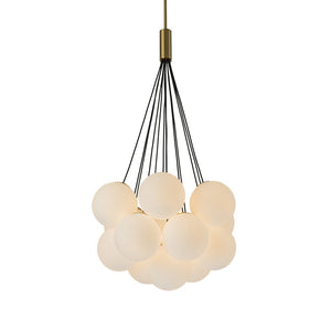 LightFixturesUSA-Cloud Style Opal Glass Cluster Bubble Pendant Light-Pendant Light-13-Lt-