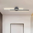 Load image into Gallery viewer, LightFixturesUSA-Contemporary Dimmable Linear LED Semi Flush Mount Light-Ceiling Light-Black-23.6 in