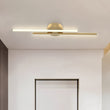 Load image into Gallery viewer, LightFixturesUSA-Contemporary Dimmable Linear LED Semi Flush Mount Light-Ceiling Light-Brass-23.6 in