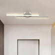 Load image into Gallery viewer, LightFixturesUSA-Contemporary Dimmable Linear LED Semi Flush Mount Light-Ceiling Light-Nickel-23.6 in