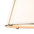 Load image into Gallery viewer, LightFixturesUSA-Contemporary Wide Linen Drum Brass Semi Flush Mount-Ceiling Light-Brass-4-Lt