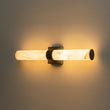 Load image into Gallery viewer, LightFixturesUSA-Dimmable LED Marble Tube Linear Bathroom Wall Sconce-Wall Sconce-Black-