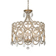 Load image into Gallery viewer, LightFixturesUSA-French Antique 5-Light Crystal Accents Drum Chandelier-Chandelier-20in.-