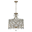 Load image into Gallery viewer, LightFixturesUSA-French Antique 5-Light Crystal Accents Drum Chandelier-Chandelier-20in.-