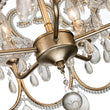 Load image into Gallery viewer, LightFixturesUSA-French Antique 5-Light Crystal Accents Drum Chandelier-Chandelier-20in.-