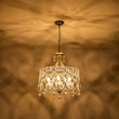 Load image into Gallery viewer, LightFixturesUSA-French Antique 5-Light Crystal Accents Drum Chandelier-Chandelier-20in.-