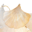 Load image into Gallery viewer, LightFixturesUSA-French Gold Layered Ginkgo Leaf Textured Glass Chandelier-Chandelier-Gold-