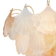 Load image into Gallery viewer, LightFixturesUSA-French Gold Layered Ginkgo Leaf Textured Glass Chandelier-Chandelier-Gold-