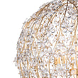 Load image into Gallery viewer, LightFixturesUSA-French Gold Leaf Blossom Crystal Floral Orb Chandelier-Chandelier-30in./8-Lt-