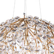 Load image into Gallery viewer, LightFixturesUSA-French Gold Leaf Blossom Crystal Floral Orb Chandelier-Chandelier-30in./8-Lt-