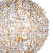 Load image into Gallery viewer, LightFixturesUSA-French Gold Leaf Blossom Crystal Floral Orb Chandelier-Chandelier-30in./8-Lt-