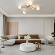 Load image into Gallery viewer, LightFixturesUSA-Frosted Bubble Linear Sputnik Semi Flush Mount-Ceiling Light--