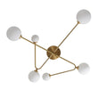 Load image into Gallery viewer, LightFixturesUSA-Frosted Bubble Linear Sputnik Semi Flush Mount-Ceiling Light--