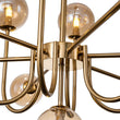 Load image into Gallery viewer, LightFixturesUSA-Glam 13-Light Sputnik Glass Globe Bubble Chandelier-Chandelier-Brass-