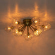 Load image into Gallery viewer, LightFixturesUSA-Glam Brass 9-Light Frozen Ice Style Sputnik Ceiling Light-Chandelier-Brass-9-Lt (Pre-Order)
