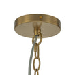 Load image into Gallery viewer, LightFixturesUSA-Glam Brass Cluster Ribbed Glass Globe Bubble Chandelier-Chandelier-Brass-