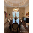 Load image into Gallery viewer, LightFixturesUSA-Glam Brass Cluster Ribbed Glass Globe Bubble Chandelier-Chandelier-Brass-