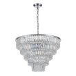 Load image into Gallery viewer, LightFixturesUSA-Glam Luxe Chrome 5-Tier Crystal Round Chandelier-Chandelier-Chrome-