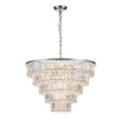 Load image into Gallery viewer, LightFixturesUSA-Glam Luxe Chrome 5-Tier Crystal Round Chandelier-Chandelier-Chrome-