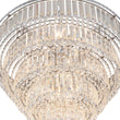 Load image into Gallery viewer, LightFixturesUSA-Glam Luxe Chrome 5-Tier Crystal Round Chandelier-Chandelier-Chrome-