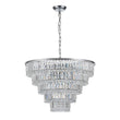 Load image into Gallery viewer, LightFixturesUSA-Glam Luxe Chrome 5-Tier Crystal Round Chandelier-Chandelier-Chrome-