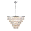 Load image into Gallery viewer, LightFixturesUSA-Glam Luxe Chrome 5-Tier Crystal Round Chandelier-Chandelier-Chrome-