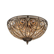 Load image into Gallery viewer, LightFixturesUSA-Luxe Moroccan Antique Bronze Crystal Ceiling Light-Ceiling Light-Bronze-