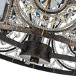 Load image into Gallery viewer, LightFixturesUSA-Luxe Moroccan Antique Crystal Drum Semi Flush Mount-Ceiling Light-Black-