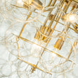 Load image into Gallery viewer, LightFixturesUSA-Luxury Brass Cluster Clear Glass Globe Bubble Chandelier-Chandelier-Brass (Pre-Order)-