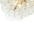 Load image into Gallery viewer, LightFixturesUSA-Luxury Brass Cluster Clear Glass Globe Bubble Chandelier-Chandelier-Brass (Pre-Order)-