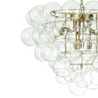 Load image into Gallery viewer, LightFixturesUSA-Luxury Brass Cluster Clear Glass Globe Bubble Chandelier-Chandelier-Brass (Pre-Order)-