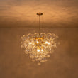 Load image into Gallery viewer, LightFixturesUSA-Luxury Brass Cluster Clear Glass Globe Bubble Chandelier-Chandelier-Brass (Pre-Order)-