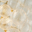 Load image into Gallery viewer, LightFixturesUSA-Luxury Cascade Cluster Ribbed Glass Bubble Entry Chandelier-Chandelier-Brass-