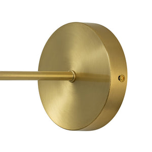 LightFixturesUSA-Mid-Century 1-Light Brass Frosted Glass Globe Wall Sconce-Wall Sconce-Brass-1-Lt (Pre-Order)