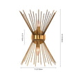 Load image into Gallery viewer, LightFixturesUSA-Mid Century 2-Light Sunburst Wall Sconce-Wall Sconce-Nickel-