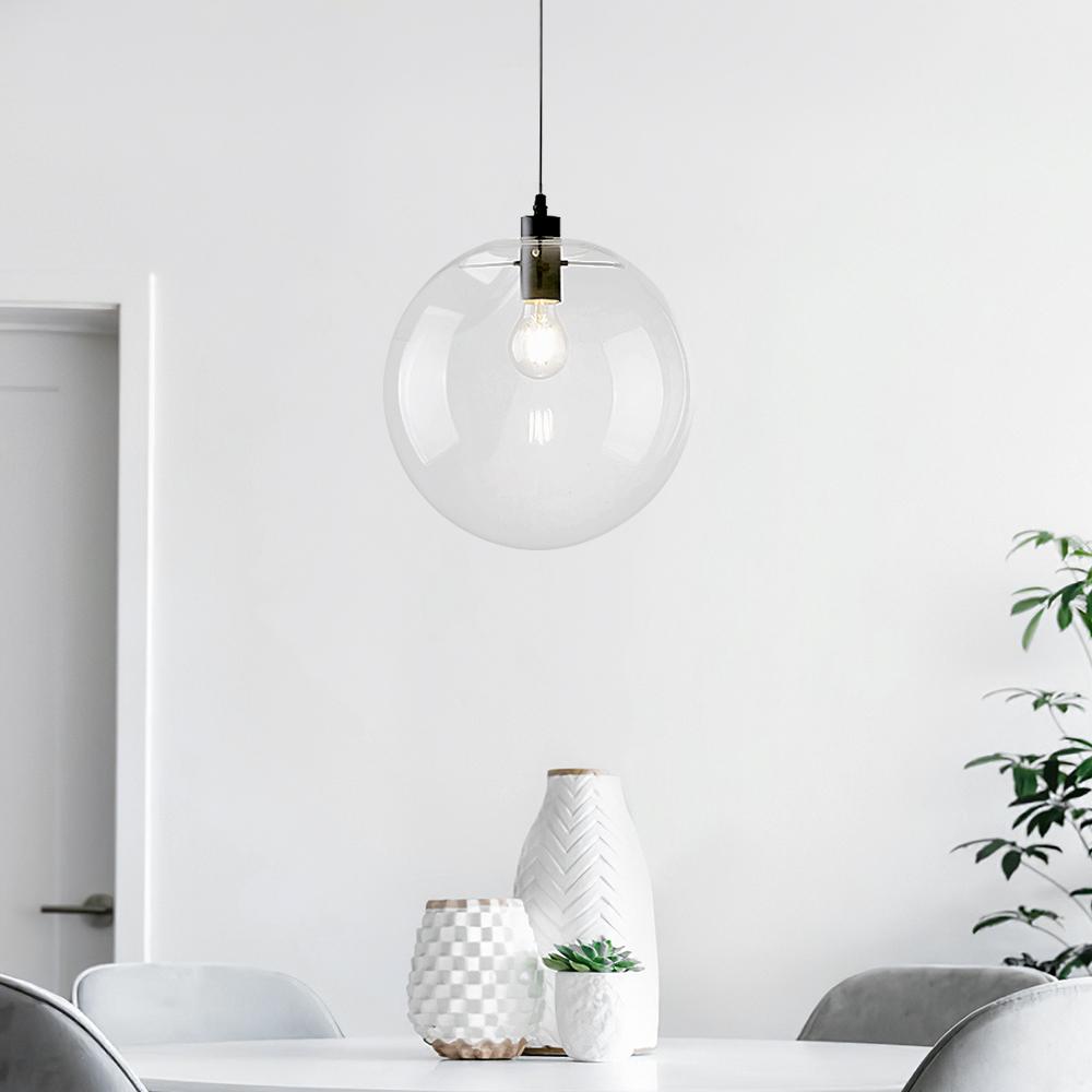 Picture of Minimalist Glass Globe Pendant Light | LightFixturesUSA, Glass Pendant ...