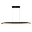 Load image into Gallery viewer, LightFixturesUSA-Minimalist Linear Wood Dimmable LED Island Pendant-Chandelier-Walnut-