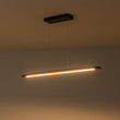 Load image into Gallery viewer, LightFixturesUSA-Minimalist Linear Wood Dimmable LED Island Pendant-Chandelier-Walnut-