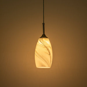 LightFixturesUSA-Modern 1-Light Glass Mica Kitchen Pendant Light-Pendant Light-Grey-1-Lt
