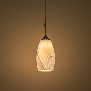 LightFixturesUSA-Modern 1-Light Glass Mica Kitchen Pendant Light-Pendant Light-Grey-1-Lt
