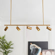 Load image into Gallery viewer, LightFixturesUSA-Modern 5-light Island Linear Track Light-Chandelier-Gold-