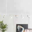 Load image into Gallery viewer, LightFixturesUSA-Modern 5-light Island Linear Track Light-Chandelier-White-