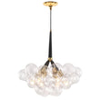 Load image into Gallery viewer, LightFixturesUSA-Modern Cluster Glass Bubble Chandelier-Chandelier-Black-20 Globes